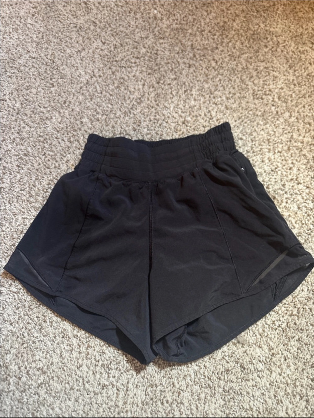 lululemon athletica Black High-Waist Athletic Shorts